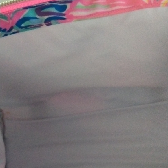 Lilly Pulitzer Vibrant Pink and Blue Tote - Picture 3 of 5